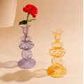 Nordic tall crystal colored glass Flower Vases